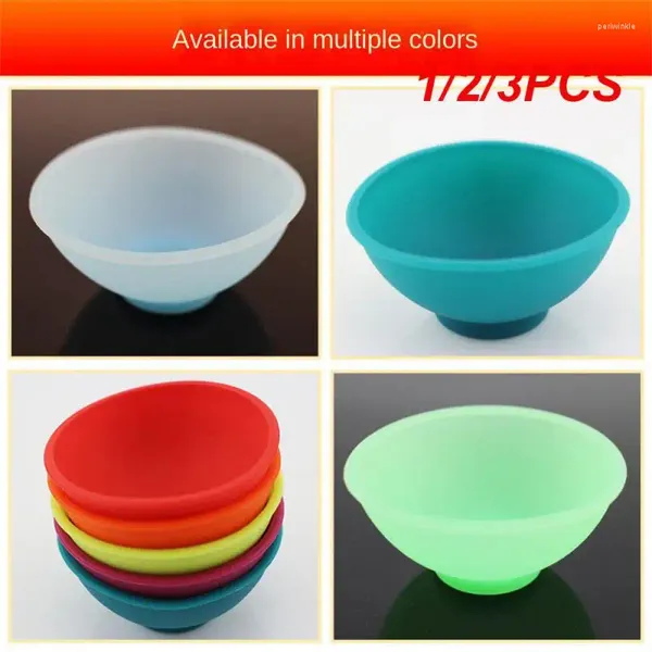 Garrafas de armazenamento 1/2/3pcs Silicone Bowl Jar recipiente de 67 mm 50mm fumando fuma