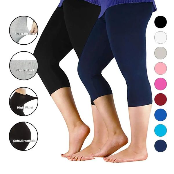 Women Pants Workout leggings sottili leggeri gambe più dimensioni ad alta elastica in fibra di bambù casual di bambù Basic 240412