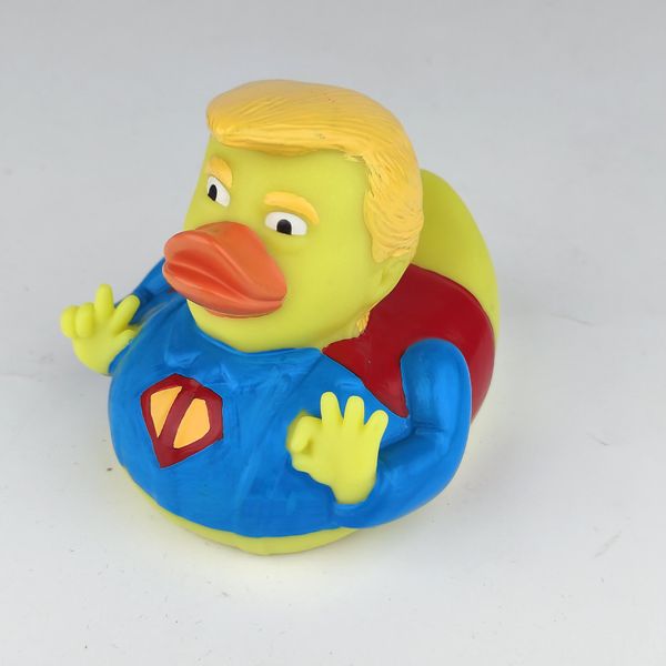 Kreative PVC Maga Trump Duck Party bevorzugt Bad Floating Water Toy Party liefert lustiges Spielzeuggeschenk