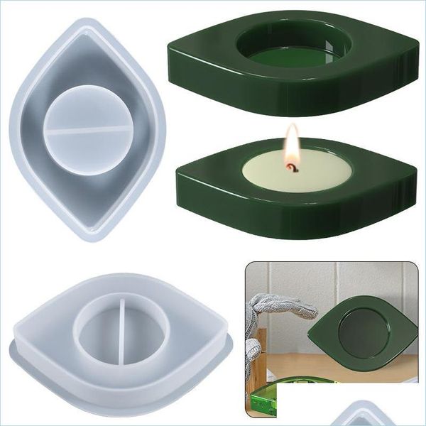 Moldes Caixa de armazenamento Diy Crystal Epóxi Resina Molde Os olhos formam o porta -velas Mods Crafts Crafts Elegantes Jóias Decoração de Jóias Suppl Dhgarden Dhu2r