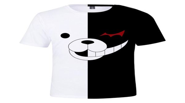 Danganronpa T -Shirt süßer Bär Monokuma 3d lustige T -Shirts Jungen Mädchen 3D -Kleidung Balck und weißer Anime T -Shirt Anime Clothes2458407