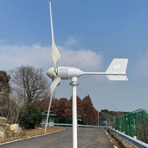 Turbina eólica de 10kW de 48V com inversor de gravata de grade Gerador de 10000W com um moinho de vento livre de energia do controlador híbrido MPPT para uso doméstico