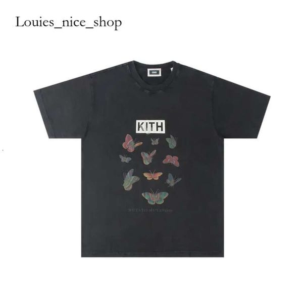 Kith T Shirt Rap Hip Hop Ksubi männlicher Sänger Juice Wrld Tokyo Shibuya Retro Street Marke Kurzarm T-Shirt Sesame Street Tee Vintage Fashion Clothes 620