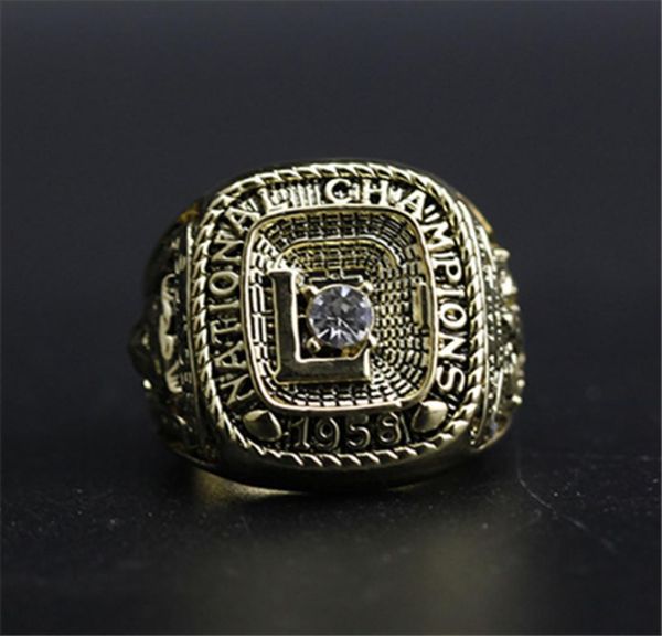 1958 LSU Tigers College Football Championship Ring Fans Sammlung Souvenirs Vater039s Day Geschenkgeburtstagsgeschenk5764944