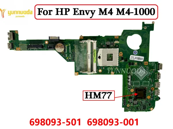 Placa -mãe original para HP Envy M4 M41000 Laptop Motherboard HM77 GMA HD DDR3 698093501 698093001 100% testado frete grátis