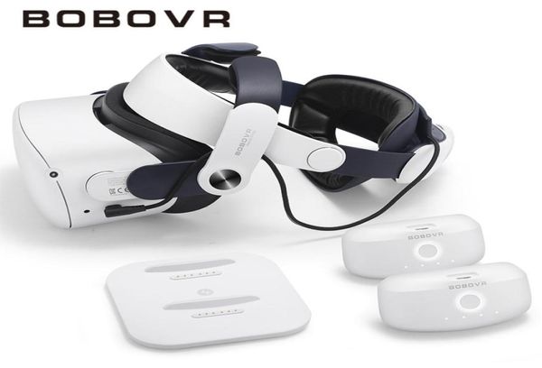 3D óculos BOBOVR M2 Plus Strap de cabeça Combinagem de bateria Twin Combo com meta missão 2 VR Banco de potência Estação de carregador com B2 BAT5441074