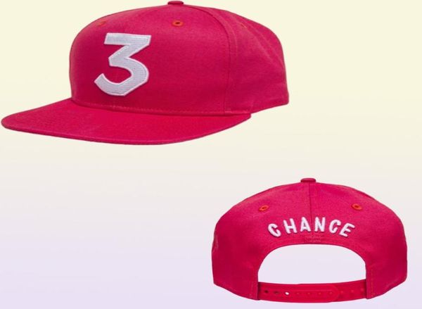 Chance 3 Rapper Baseball Cap Letter RACGINO SNAPBK Caps Men Women Hip Hop Hat Hat Street Fashion Gothic Gorros7570862