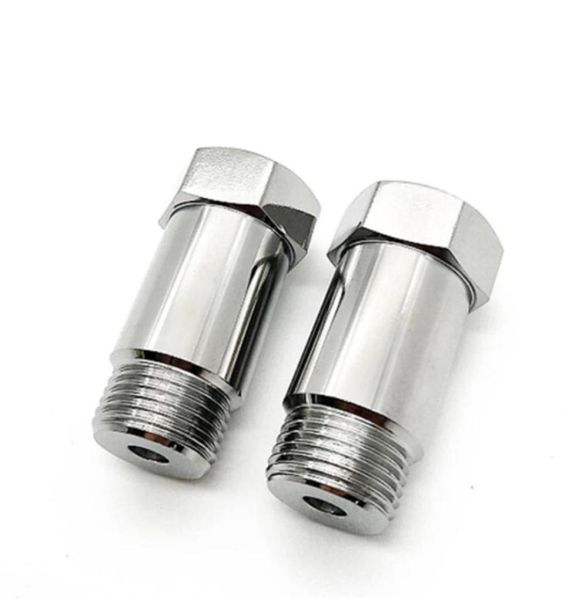 Parte 2pcs Sensore di ossigeno di scarico Lambda 45mm O2 M18 x15 Extension Extension Plating Nickel Extender1653225