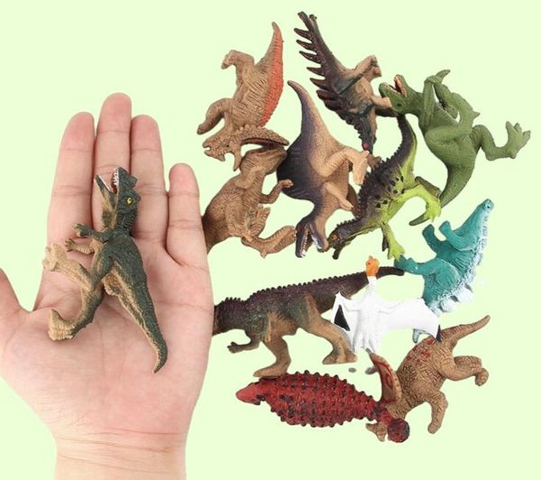 12pcsset Dinosaur Toy Plastic Plastic Jurassic Play Model Action Figures Gift per ragazzi 9054246