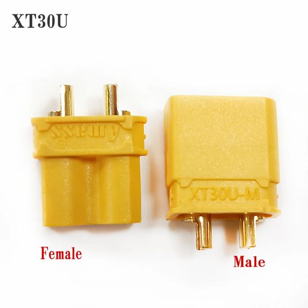 10/20/50PAIRS AMASS XT30U XT30 Atualização masculina Adaptadores de conector feminino FORREMOTE Toy Parte da parte da bateria Lipo Battery ESC Acessório