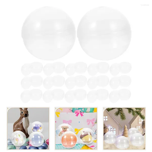 Borse di stoccaggio da 20 pezzi palline giocattolo Materiale artiglio desktop Machine giocate di plastica Vuoto Clear Toys