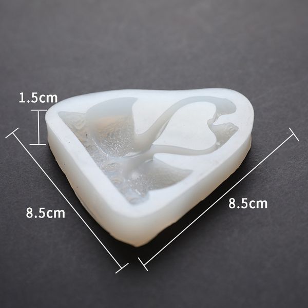 1PC Casal Swan Shane Silicone Mold FONDANT RESINA AROMA SOÍEM DE PELADO MOLDO PARA PASSELHO COPAÇÃO DO BOLO DE CONCORTA DO COZINHA