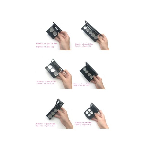 Schatten 10pcs Make -up -Kosmetik -DIY -Speicherwerkzeug, leere magnetische Lidschattenpalette mit Edelstahlpfanne