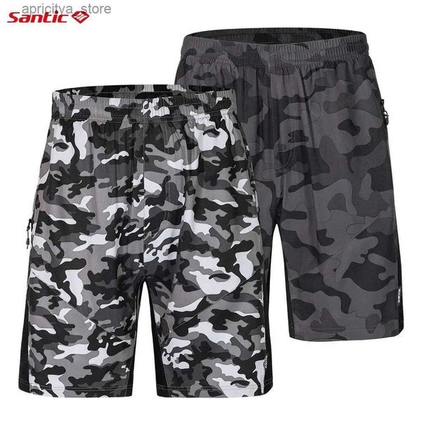 Radsportshorts Santische Männer Radsportshorts Casual Downhill MTB Shorts Schnelltrocknen RCTIVE Road Mountainbike Laufen Kurzhose L48