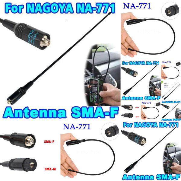 Novos Mini Acessórios Walkie-Talkie Na-771 UT-108UV Antena SMA-F SMA-F 144/430MHz Aerial para Baofeng UV-3R Th-UVF9 TH-UV3R KG-UV6D