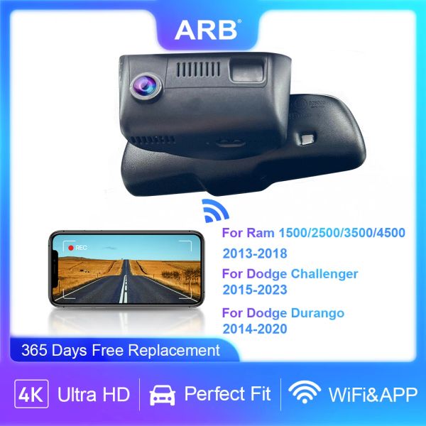 CAR DVR für RAM 1500 2500 3500 4500 2013-2018, für Dodge Challenger 2015-2023/ Dodge Durango 2014-2020, ARB 4K OEM Dash Kamera