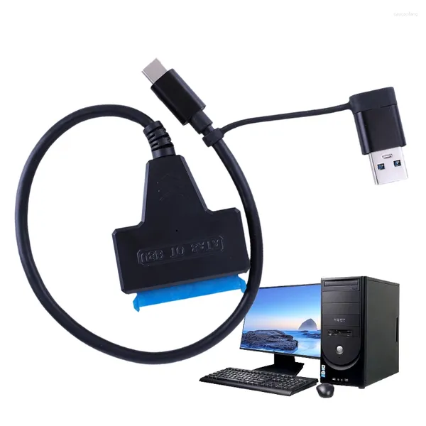 Cavi per computer SATA su USB 3.0 Convertitore a disco rigido esterno Up 6 Gbps Porta Supporto UASP per SSD/HDD da 2,5 pollici