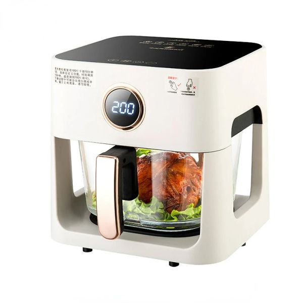 Fryers 5L HomeApplianciance Air Fritöz Akıllı Ev Görsel Dokunma Ekranı Elektrikli Fritöz Yağlı Çok Fonksiyonlu Çip Fırın Hava Fritöz Fırın