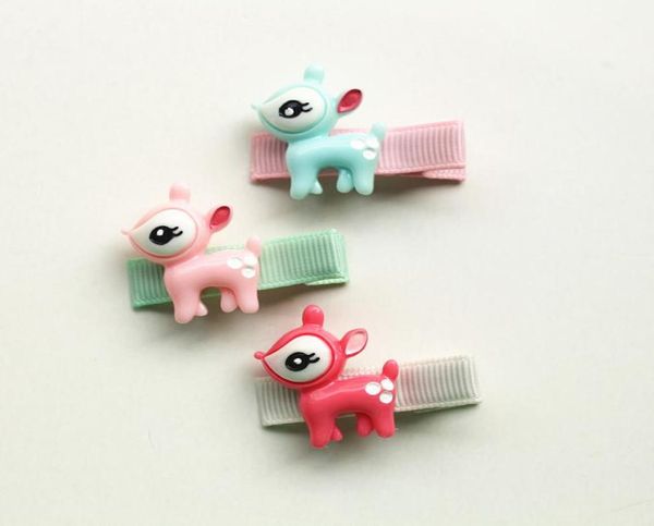 New Baby Hairpins 30pcs/lote acrílico cervo garoto de cabelo