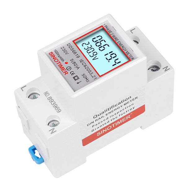 Digital Electrical Last Analyzer LCD -Display 220 V 230 V Electric Energy Monitor Super Energy Sparung 50 60 Hz Inneninstallation