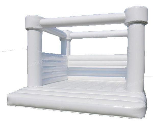 Commercia PVC aufblasbare Hochzeits Bouncer White Bounce House Geburtstagsfeier Jumper Bouncy 1678739