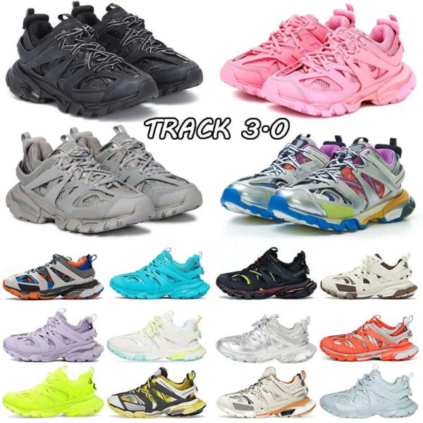 2024 Sapatos de grife de grife 3 3.0 3xl Paris Homens Mulheres Triple S Sapatos Casuais Meias White Black Sneakers Retro Faixa 9 9.0 Tess.S.Treinador Gomma Bale Nylon Impresso Shoes de plataforma