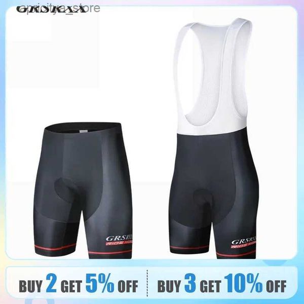 Cycling Shorts GRSRXX Cycling Shorts Herren Anti-Slip G Grips Bike Shorts Stoßdichter 5D-Pad-Bitterreitrad Bib Short Ciclismo L48