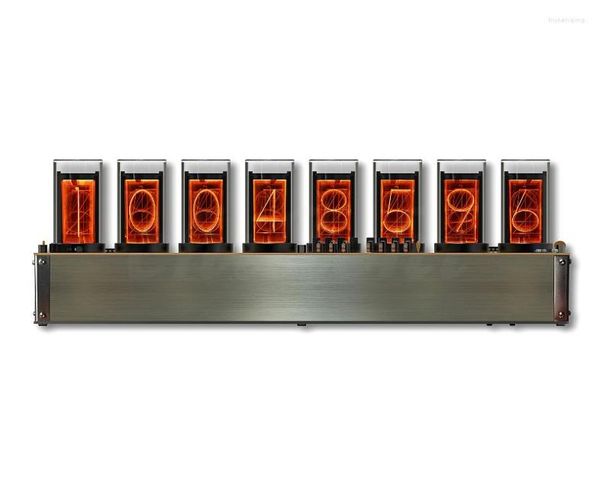 Relógios de mesa Chegada 8 Tubos de LED Taxa de linha mundial de alterações PseudoneOn Tube Clock Steins Gate GET Handmade Anime Model4707693