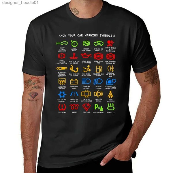Herren-T-Shirts, die Ihre Auto Warnmaschinerie verstehen.