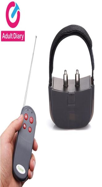 Remoto Control Electric Shock Penis Castità Dispositivo Elettro -Stimolazione dei giocattoli sexy per uomini VIBRAGGIO BDSM4493941