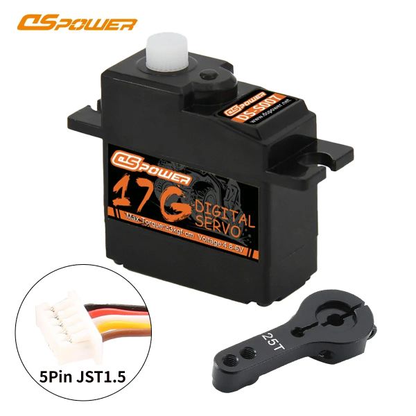 17g RC Servo DSPOWER METALE METTAGLIE/PRANZA PER 1/14 1/18 1/16 ARIL CARBA CARTA E-REVO ROBOT