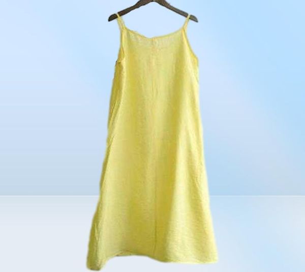 Sommer 2021 Weiche Full Slip Riemchen Spaghetti unter Kleid Baumwoll Petticoat Chemise Nachtkleider für Frauen Y10061977490