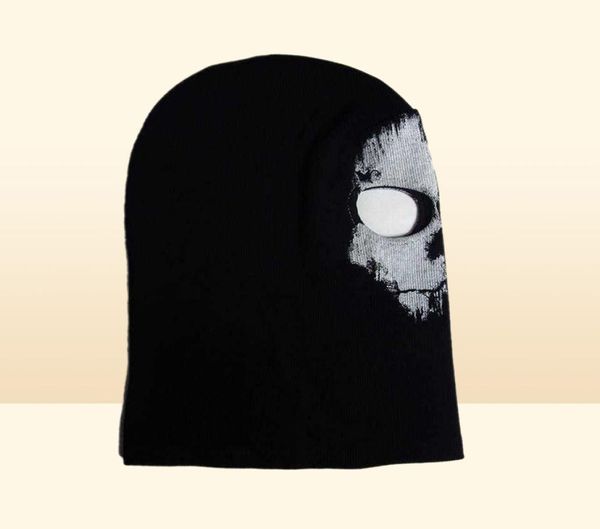 Велосипедные шапки маски тактического призрачного черепа Страшная головная убора Балаклава.