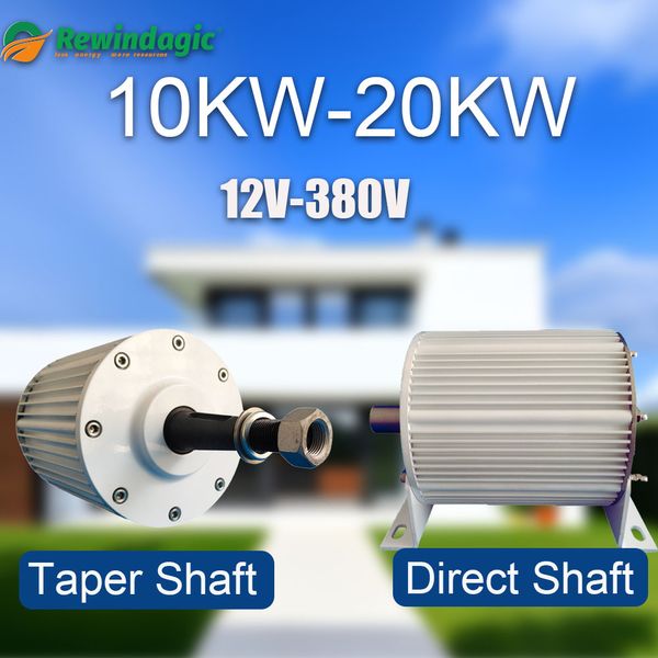 10 kW 20 kW Permanentmagnetgenerator 24 V 48 V 96 V 120 V 220 V 380V niedrige Drehzahl Elektrische Generator Wasserschutz und Windenergie