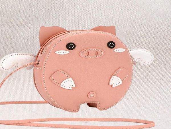 Bolsa adorável meninas meninas mini bolsa de ombro couro fofo animal moeda de animais pequenas carteira kawaii embreagem princesa6563491