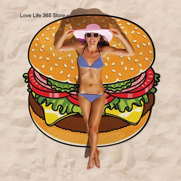 Handtuch Hamburger Mode große Strandtücher Sommer Dicke Bad Mikrofaser Stoff 150 cm Größe Schwimmreisen Sport Erwachsener Kinder