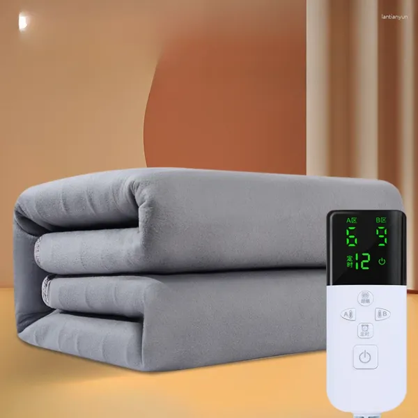 Decken Homezy Cosy Electric Decke Fleece Dicker wasserdichte Wollraum tragbarer Coperta Elettrica Hausmöbel