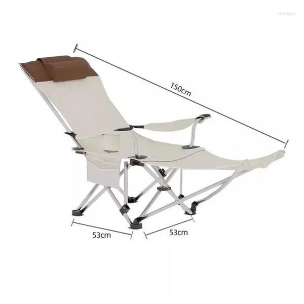 Kamp Mobilya Rahatlayın Katlanabilir Recliner Sandalye Modern Taşınabilir Metal Beyaz Tralight Silla Playa Plegables Açık Damla Teslimat Sporları O DHI7L