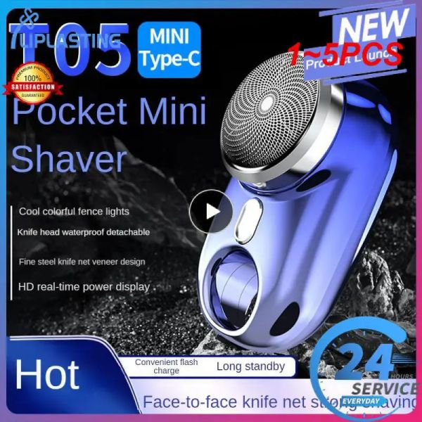 Shavers 1 ~ 5pcs Razor per uomo Minishave Minish Pocket Pocket Electric Mini Zao Selta Terma Razor portatile Elettrico