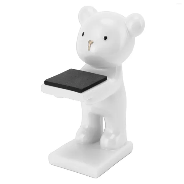 Сумки для хранения Bear Watch Stand Трехмерная ручная каформа современный стиль изготовленный изготовленный материал для работы с помощью материала для магазина