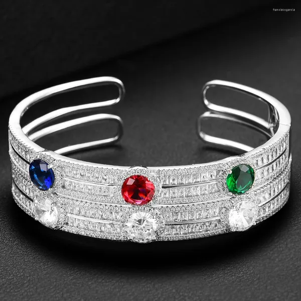 Bracciale alla moda MAXI Crossover 3 Colori Bracciale per donne Fare di nozze Zircone Engagement Dubai Bridal Jewelry Regali