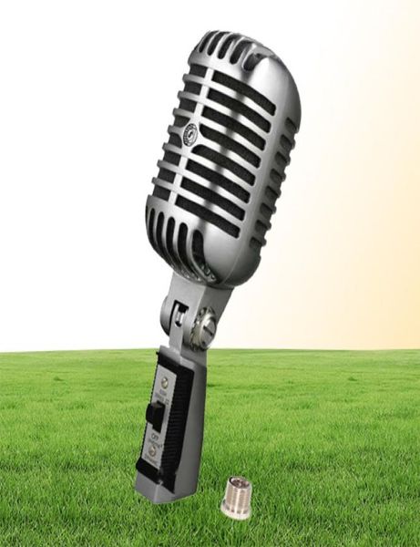 Профессиональная роскошная ретро -вокальная речь Винтажный рок -классический проводной микрофон Динамический микрофонный микрофоновый микрофоновый микрофоно Микрофон Кара9217167