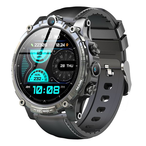 NOVO 2023 V20 Câmera dupla Relógio Smart Watch 4G PLABLE SIM CART