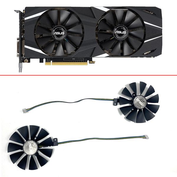 Новый 87-мм T129215SU FDC10U12S9-C 4PIN RTX 2060 2070 2080 FUNS FUNS для ASUS GEFORCE RTX2080 RTX2060 Вентилятор игровой карты