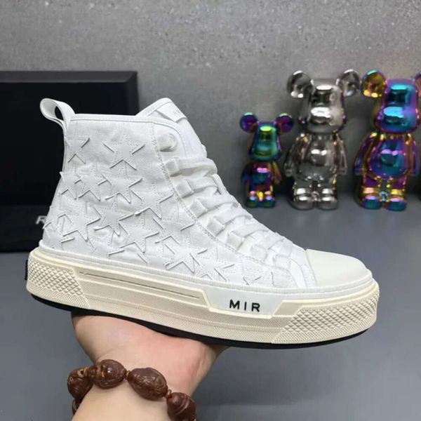 Top Stars Court Sneakers Amirir Shoes Ma Court Hi Designer Men Men Skel Top Low Randekers Кожаные холст обувь высокий топ.