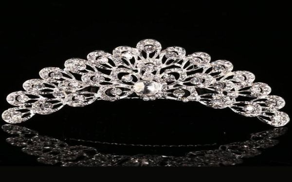 Strasshochzeitsfeier Braut Haare Kronfrauen Prom Party Crystal Crowns Tiaras Haare Haarklammern Haarzubehör Schmuck 168061330