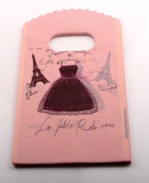 L GIOI per gioielli 200 PC Paris Eiffel Tower Plastics Bag di gioiello regalo 9x15cm2455869