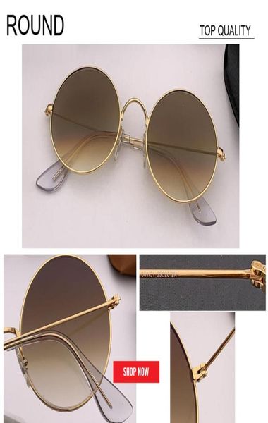 2019 Evolve Retro Round Pink Mirror Sonnenbrille Frauen Marke Designer Sonnenbrille für Frauen Legierung Bronze Frau de Sol 3592 G3312319