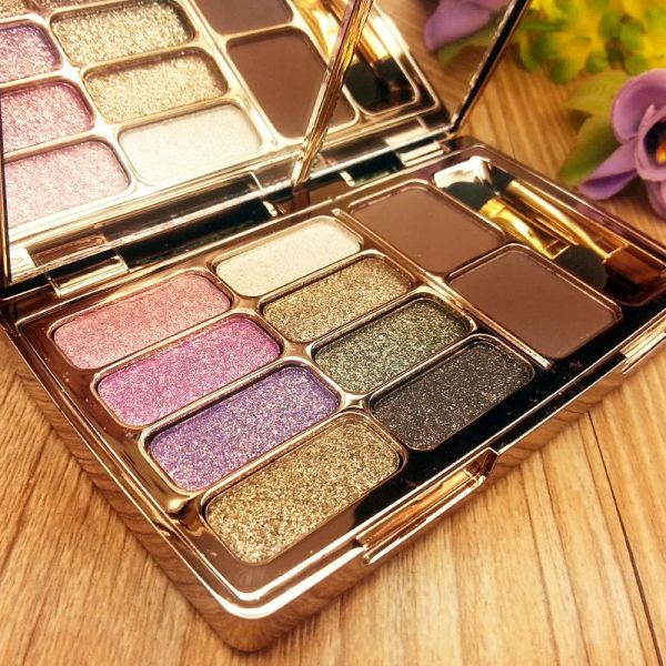 Shadow Shiny Eyeshadow Paleta nua com dupla sobrancelha estéreo em pó natura iluminando ferramentas de beleza de cosméticos portátil maquiagem sombra