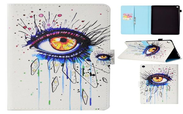 Caixa de comprimidos para Amazon Kindle Fire HD10 HD 10 2017 101 polegadas Pintura de moda Pintura de couro Bolsas de carteira Cartão Função 9215043